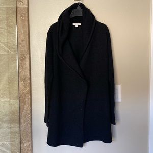Vince cashmere hooded wrap cardigan